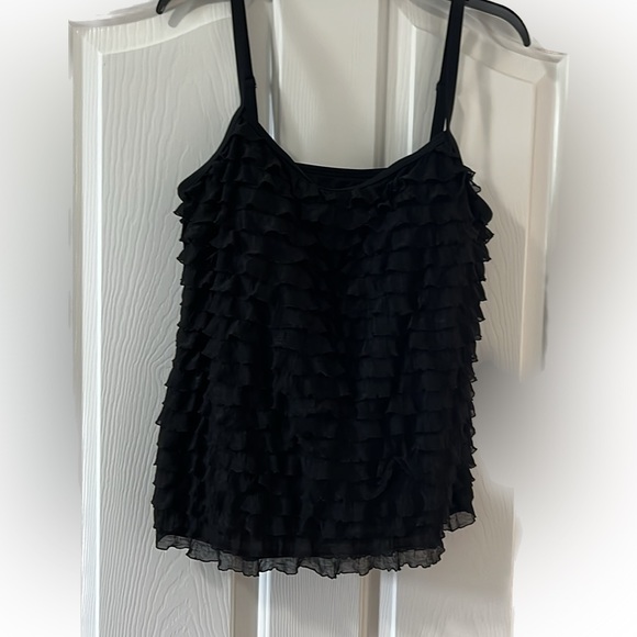 beach diva Other - Women’s swim top black size 16 with ruffles